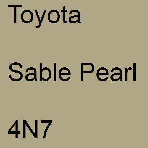 Toyota, Sable Pearl, 4N7.